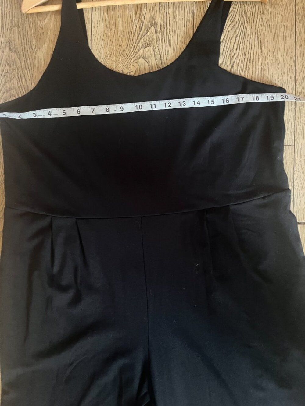 Eileen Fisher black Romper Crop wide- leg Oversized Baggy w/pockets sleeveless L - Picture 7 of 10